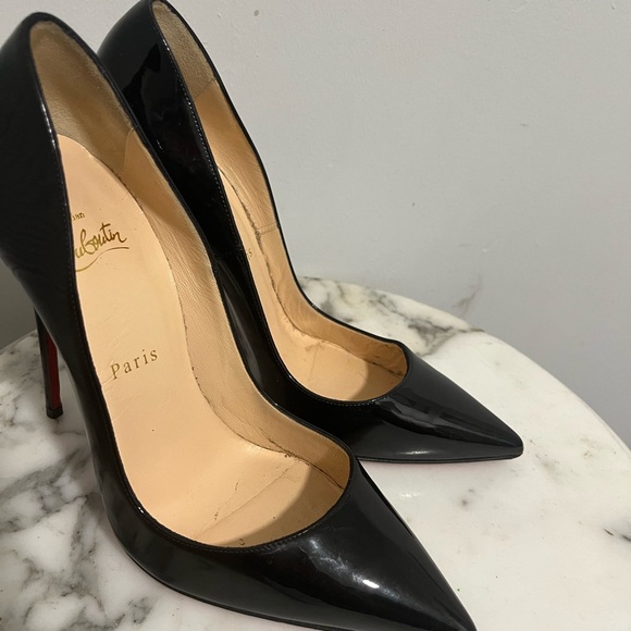 LV worn once, red bottom some red gone from being worn but can be restored. - Picture 3 of 6